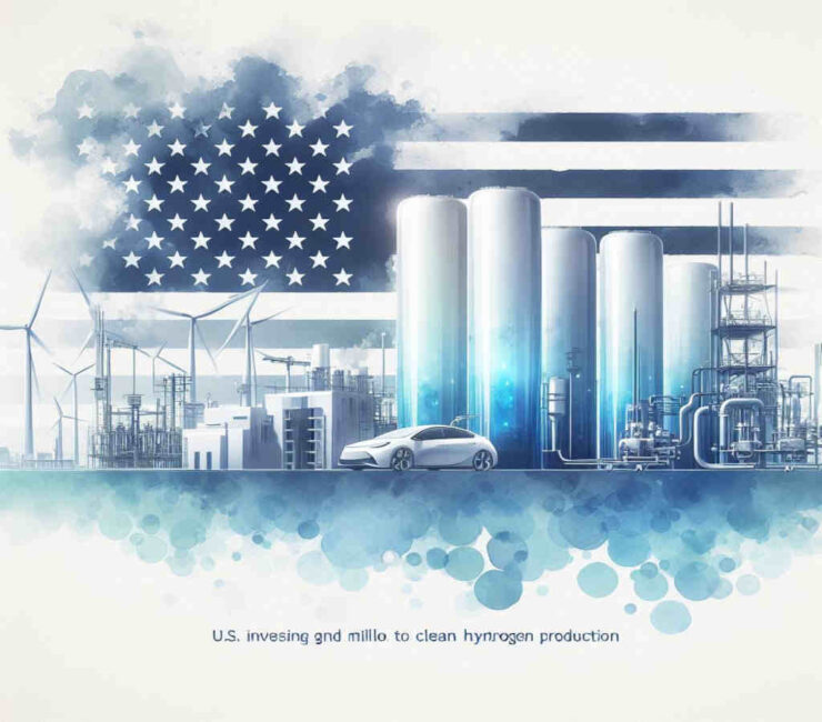 The U.S. Department of Energy (DOE) has announced a $750 million investment, to reduce the cost of clean hydrogen