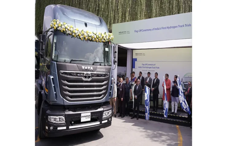 Hydrogen Trucks, Trials: India First by Tata Motors India's first hydrogen truck trials by Tata Motors. Hydrogen Trucks with both H2ICE and H2FCEV Technologies, enabling sustaining Hydrogen Mobility